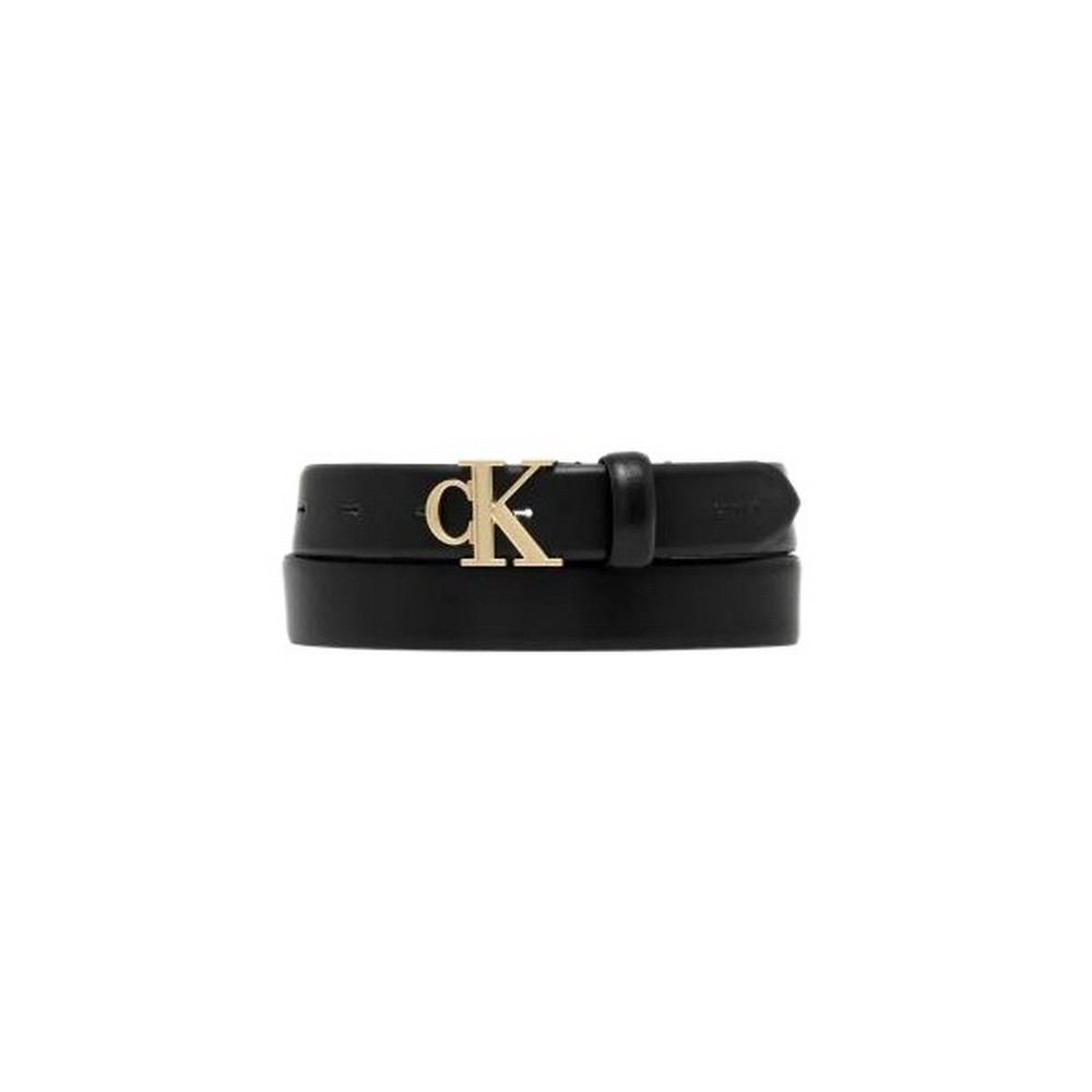 CALVIN KLEIN BUCKLE 30MM FIXED BELT ΖΩΝΗ ΓΥΝΑΙΚΕΙΑ BLACK/GOLD