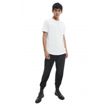CALVIN KLEIN JEANS BADGE TURN UP SLEEVE T-SHIRT ΑΝΤΡΙΚΟ WHITE CALVIN KLEIN JEANS BADGE TURN UP SLEEVE T-SHIRT ΑΝΤΡΙΚΟ WHITE