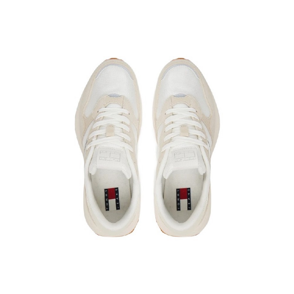 TOMMY JEANS  CLEATED RUNNER ΠΑΠΟΥΤΣΙ ΓΥΝΑΙΚΕΙΟ ECRU