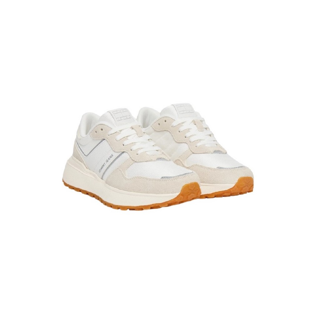 TOMMY JEANS  CLEATED RUNNER ΠΑΠΟΥΤΣΙ ΓΥΝΑΙΚΕΙΟ ECRU