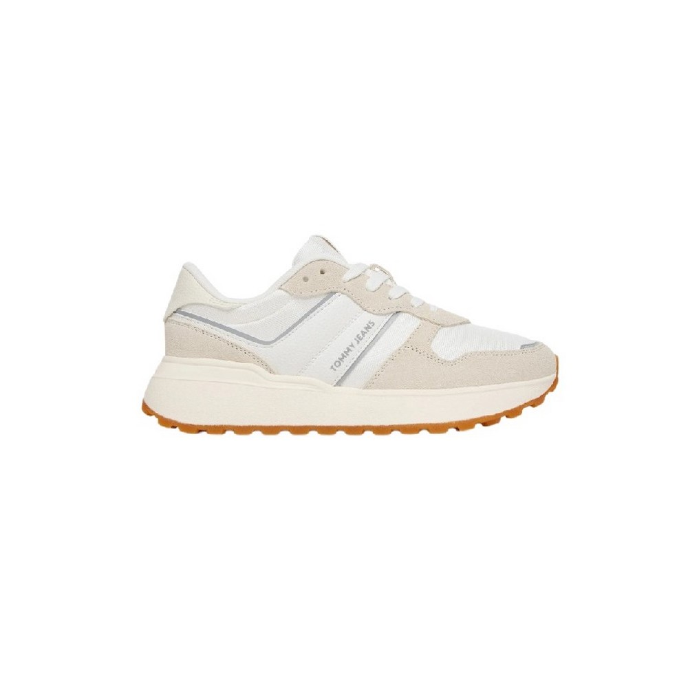 TOMMY JEANS  CLEATED RUNNER ΠΑΠΟΥΤΣΙ ΓΥΝΑΙΚΕΙΟ ECRU