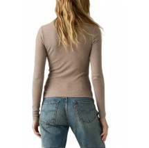 LEVIS HAYES TEE ΜΠΛΟΥΖΑ ΜΑΚΡΥΜΑΝΙΚΗ ΓΥΝΑΙΚΕΙΑ MOCHA