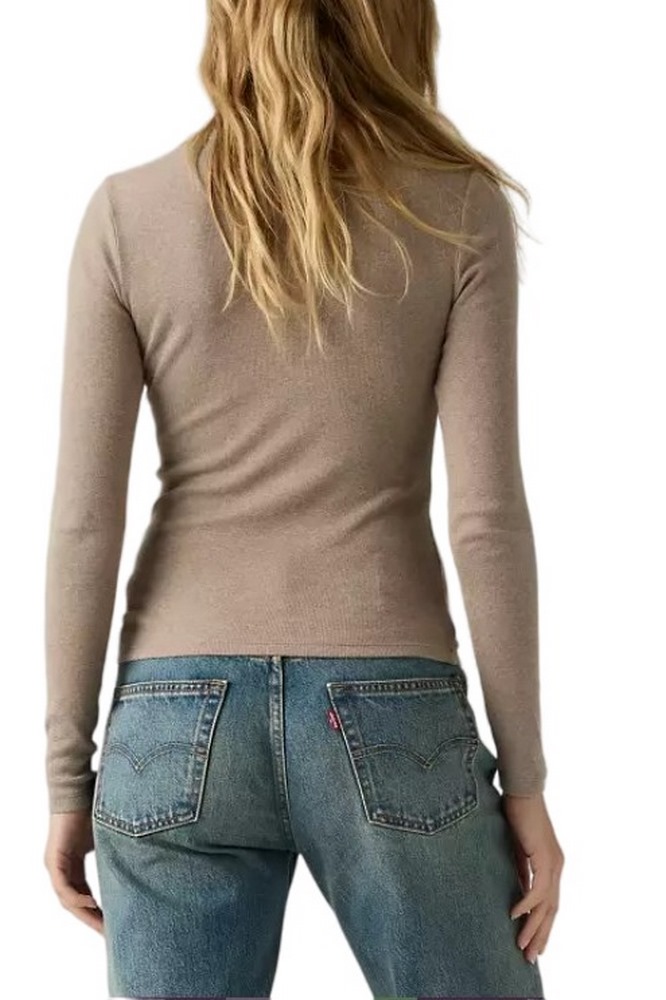 LEVIS HAYES TEE ΜΠΛΟΥΖΑ ΜΑΚΡΥΜΑΝΙΚΗ ΓΥΝΑΙΚΕΙΑ MOCHA