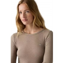 LEVIS HAYES TEE ΜΠΛΟΥΖΑ ΜΑΚΡΥΜΑΝΙΚΗ ΓΥΝΑΙΚΕΙΑ MOCHA