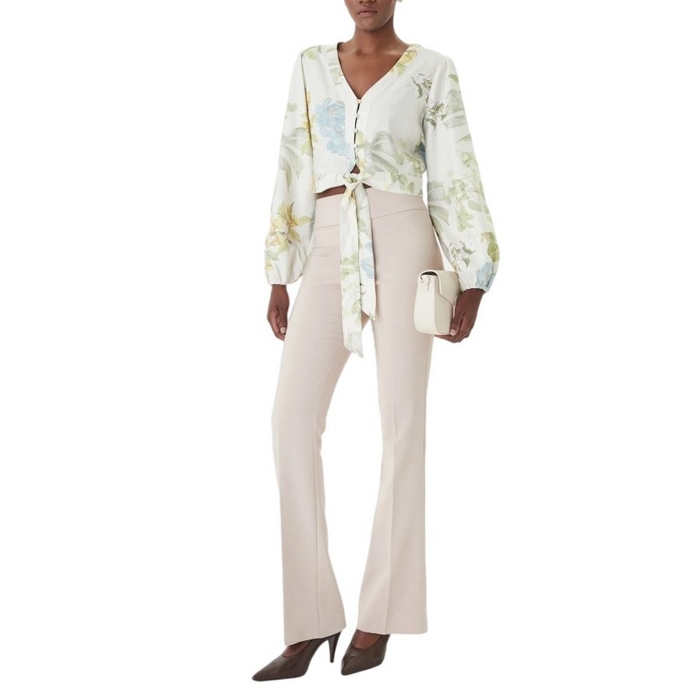 GUESS LS SHIRLEY LINEN TOP ΠΟΥΚΑΜΙΣΟ ΓΥΝΑΙΚΕΙΟ FLORAL