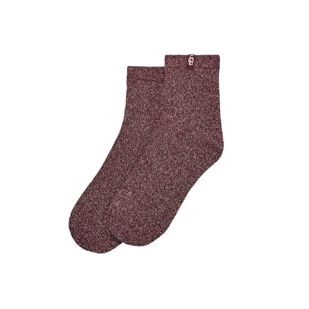 UGG LAVINIA SHIMMER QUARTER 1171624 ΚΑΛΤΣΑ ΜΕΣΑΙΑ ΓΥΝΑΙΚΕΙΑ BORDEAUX