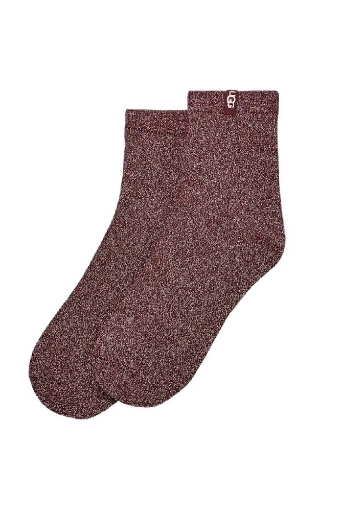 UGG LAVINIA SHIMMER QUARTER 1171624 ΚΑΛΤΣΑ ΜΕΣΑΙΑ ΓΥΝΑΙΚΕΙΑ BORDEAUX