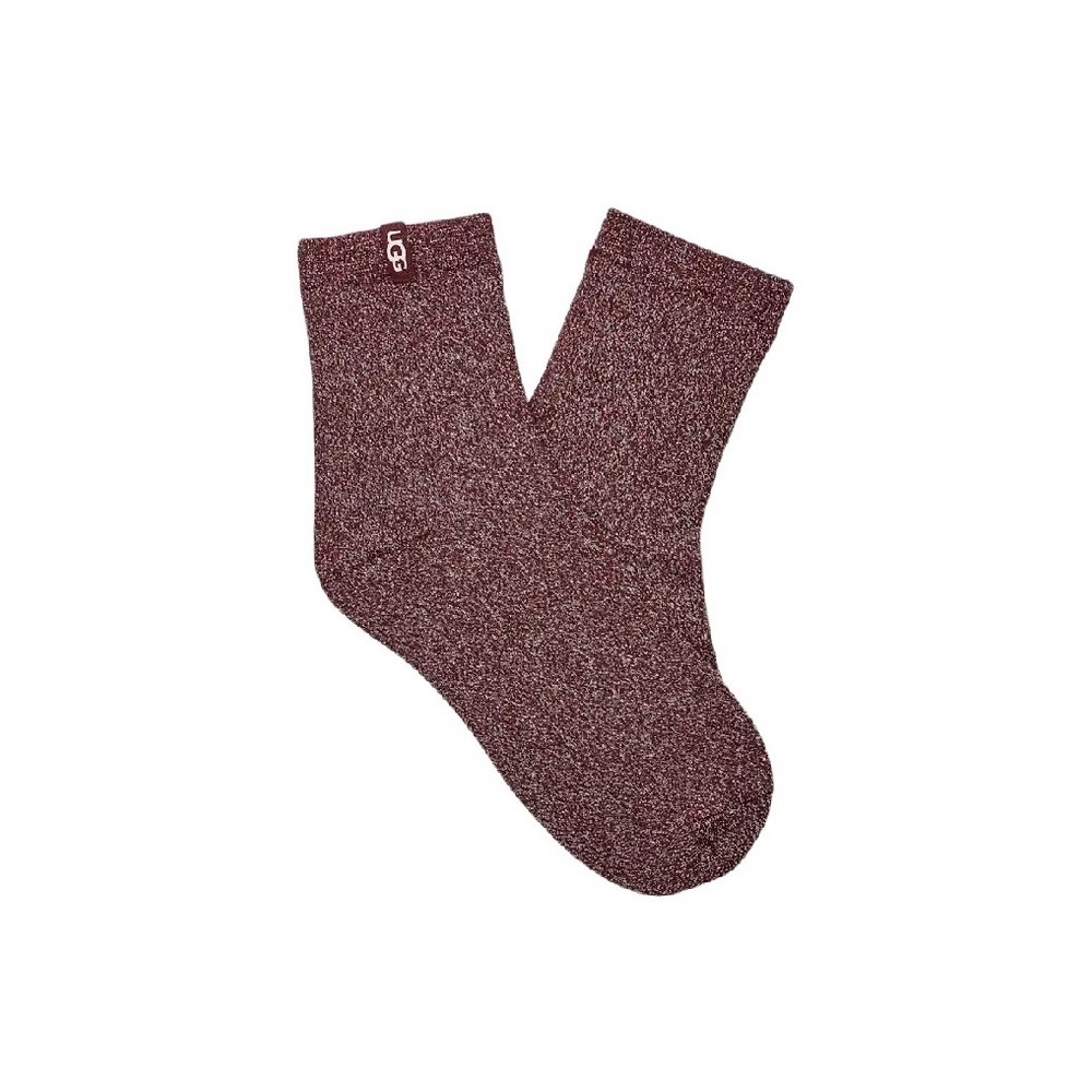 UGG LAVINIA SHIMMER QUARTER 1171624 ΚΑΛΤΣΑ ΜΕΣΑΙΑ ΓΥΝΑΙΚΕΙΑ BORDEAUX