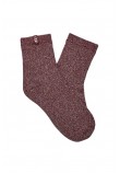 UGG LAVINIA SHIMMER QUARTER 1171624 ΚΑΛΤΣΑ ΜΕΣΑΙΑ ΓΥΝΑΙΚΕΙΑ BORDEAUX