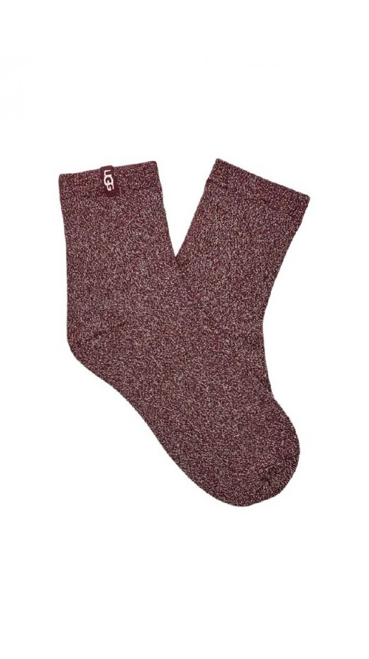 UGG LAVINIA SHIMMER QUARTER 1171624 ΚΑΛΤΣΑ ΜΕΣΑΙΑ ΓΥΝΑΙΚΕΙΑ BORDEAUX