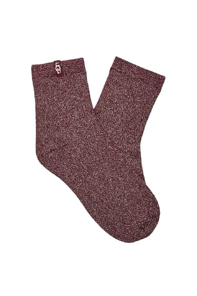 UGG LAVINIA SHIMMER QUARTER 1171624 ΚΑΛΤΣΑ ΜΕΣΑΙΑ ΓΥΝΑΙΚΕΙΑ BORDEAUX