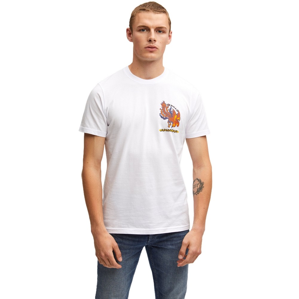 T-SHIRT ΑΝΔΡΙΚΟ DENHAM WHITE T-SHIRT ΑΝΔΡΙΚΟ DENHAM WHITE