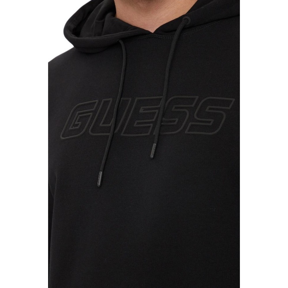 GUESS ALDWIN NEW HOODIE ΦΟΥΤΕΡ ΜΠΛΟΥΖΑ ΑΝΔΡΙΚΗ BLACK