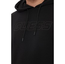 GUESS ALDWIN NEW HOODIE ΦΟΥΤΕΡ ΜΠΛΟΥΖΑ ΑΝΔΡΙΚΗ BLACK