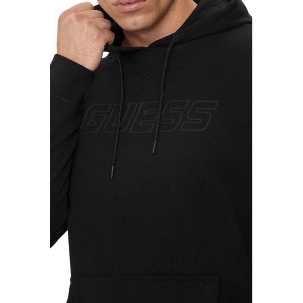 GUESS ALDWIN NEW HOODIE ΦΟΥΤΕΡ ΜΠΛΟΥΖΑ ΑΝΔΡΙΚΗ BLACK