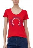 PEPE JEANS LONDON CAMMIE T-SHIRT ΜΠΛΟΥΖΑ ΓΥΝΑΙΚΕΙΑ RED