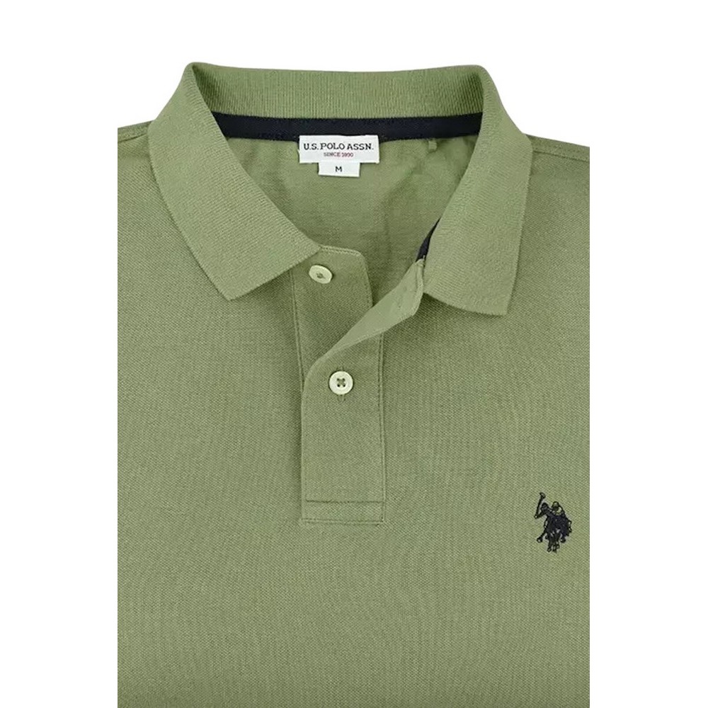 U.S POLO ASSN KING 000147 EHPD USPA BASIC POLO T-SHIRT ΜΠΛΟΥΖΑ ΑΝΔΡΙΚΗ KHAKI