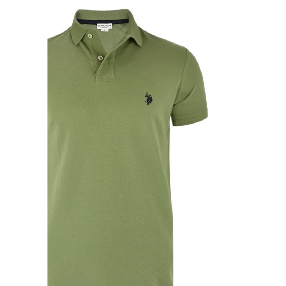 U.S POLO ASSN KING 000147 EHPD USPA BASIC POLO T-SHIRT ΜΠΛΟΥΖΑ ΑΝΔΡΙΚΗ KHAKI