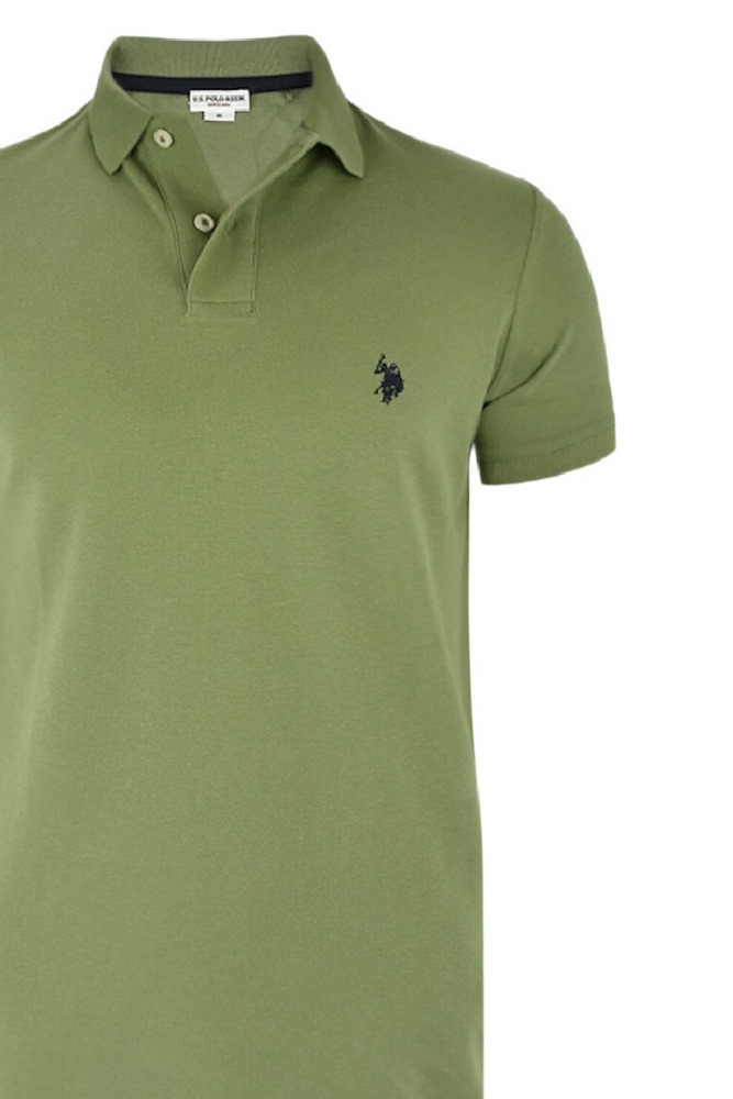 U.S POLO ASSN KING 000147 EHPD USPA BASIC POLO T-SHIRT ΜΠΛΟΥΖΑ ΑΝΔΡΙΚΗ KHAKI