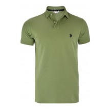 U.S POLO ASSN KING 000147 EHPD USPA BASIC POLO T-SHIRT ΜΠΛΟΥΖΑ ΑΝΔΡΙΚΗ KHAKI