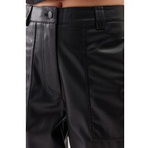 CALVIN KLEIN JEANS FAYX LEATHER HIGH RISE STRAIGHT ΠΑΝΤΕΛΟΝΙ ΓΥΝΑΙΚΕΙΟ BLACK