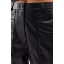 CALVIN KLEIN JEANS FAYX LEATHER HIGH RISE STRAIGHT ΠΑΝΤΕΛΟΝΙ ΓΥΝΑΙΚΕΙΟ BLACK