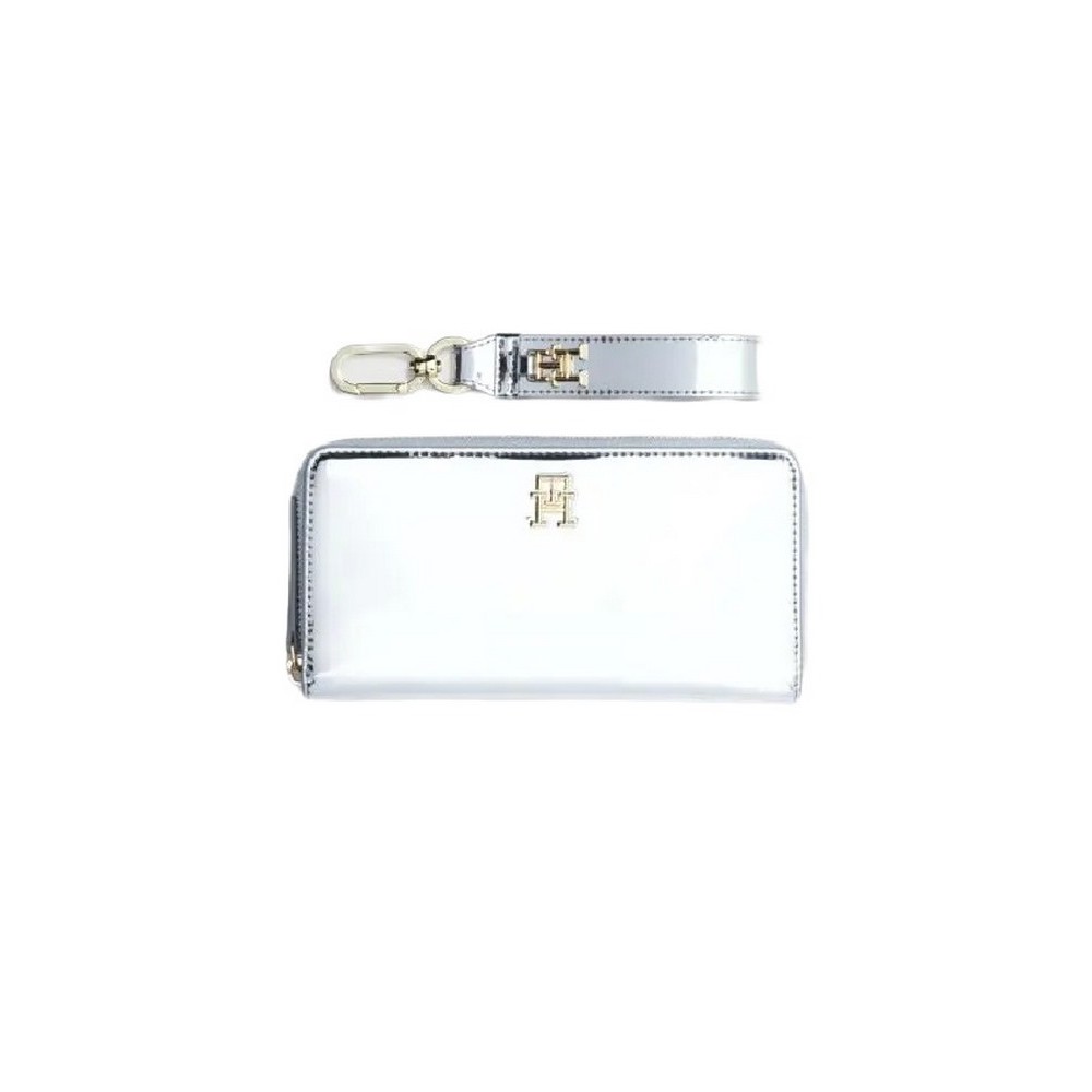 TOMMY HILFIGER GP LARGE ZA W WRISTLET ΠΟΡΤΟΦΟΛΙ ΓΥΝΑΙΚΕΙΟ SILVER