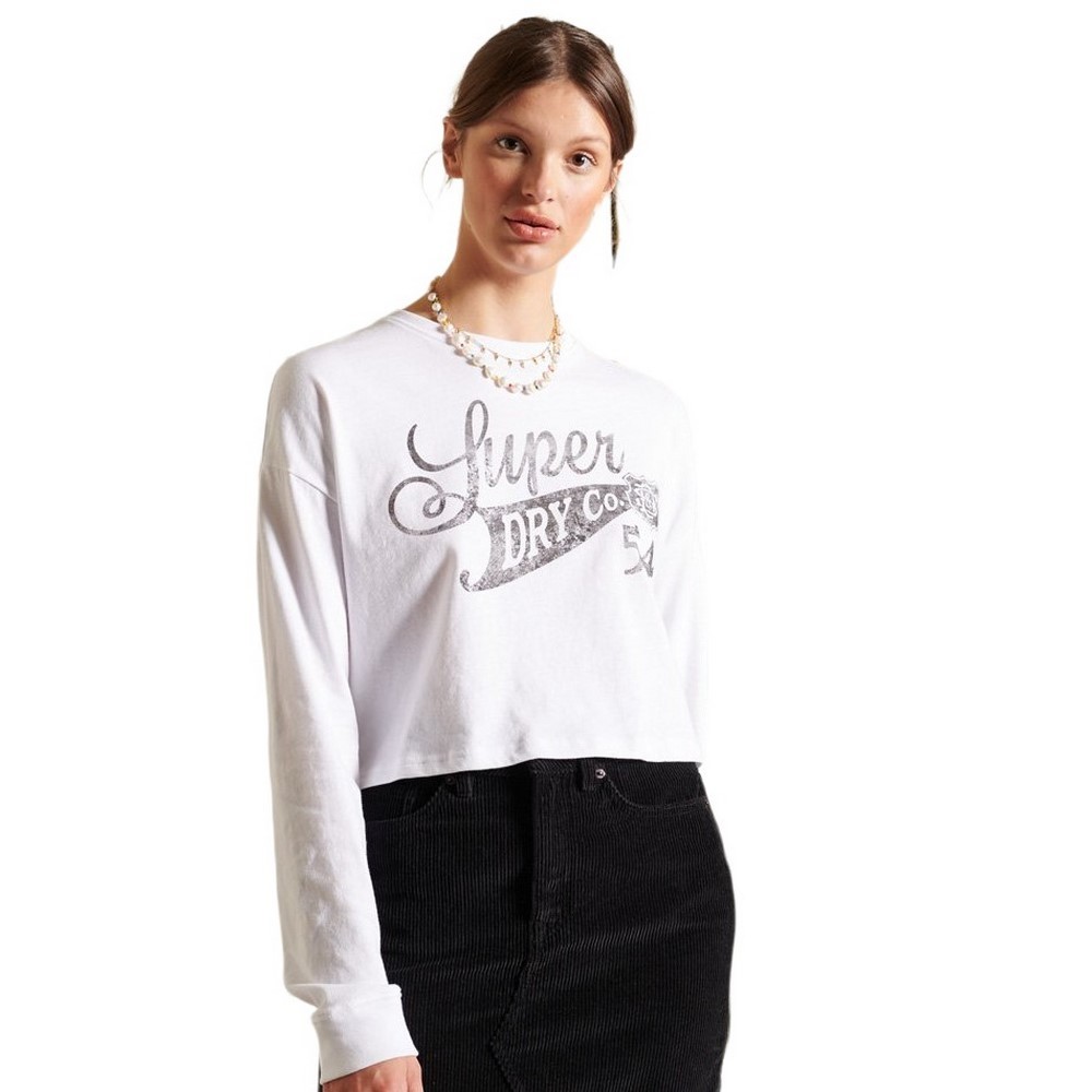ΜΠΛΟΥΖΑ Μ/Μ ΓΥΝΑΙΚΕΙΑ SUPERDRY WHITE ΜΠΛΟΥΖΑ Μ/Μ ΓΥΝΑΙΚΕΙΑ SUPERDRY WHITE