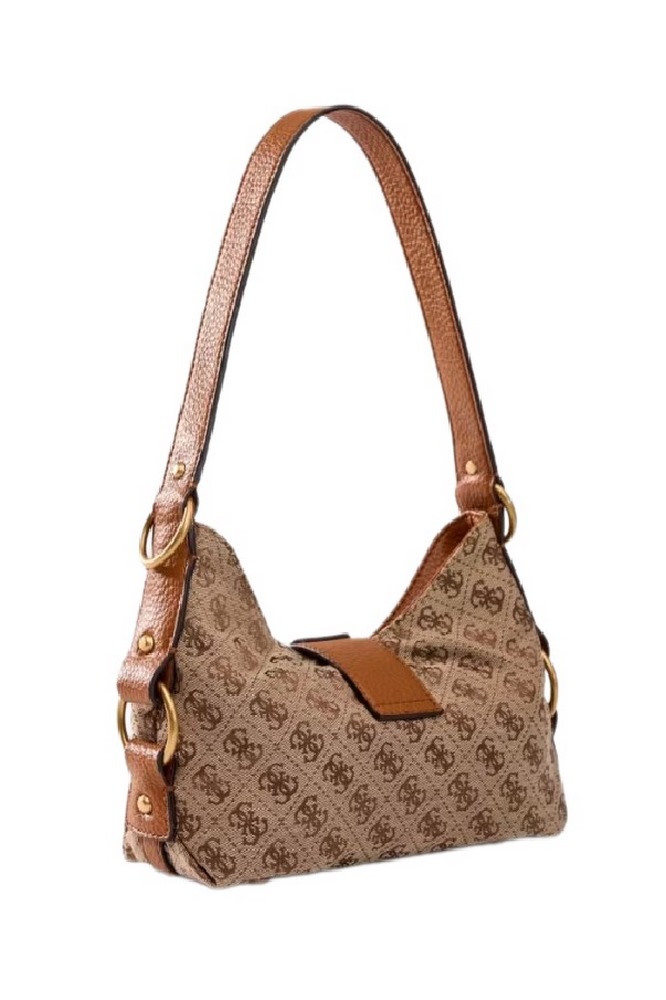GUESS CAMDEN MINI SHOULDER BAG HWJJ9308720 ΤΣΑΝΤΑ ΓΥΝΑΙΚΕΙΑ COGNAC