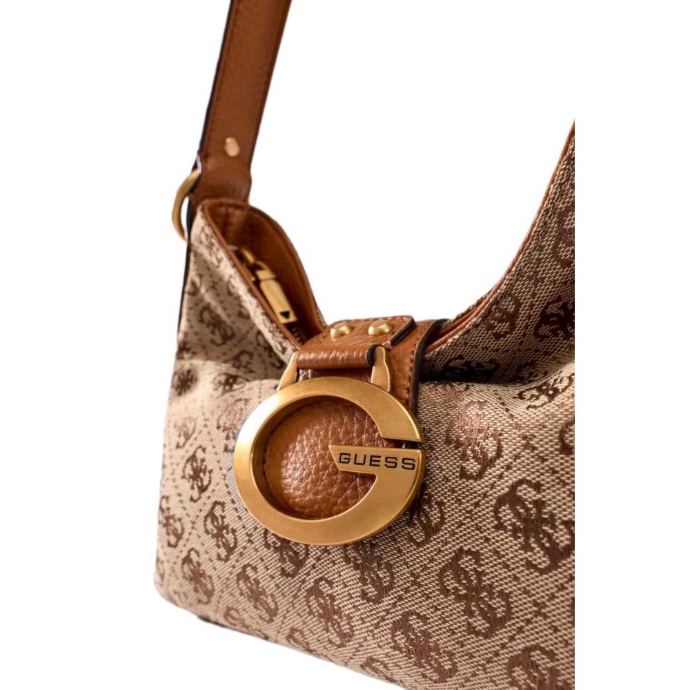 GUESS CAMDEN MINI SHOULDER BAG HWJJ9308720 ΤΣΑΝΤΑ ΓΥΝΑΙΚΕΙΑ COGNAC