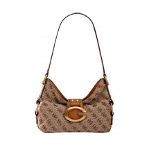 GUESS CAMDEN MINI SHOULDER BAG HWJJ9308720 ΤΣΑΝΤΑ ΓΥΝΑΙΚΕΙΑ COGNAC