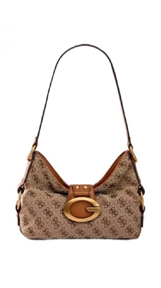 GUESS CAMDEN MINI SHOULDER BAG HWJJ9308720 ΤΣΑΝΤΑ ΓΥΝΑΙΚΕΙΑ COGNAC