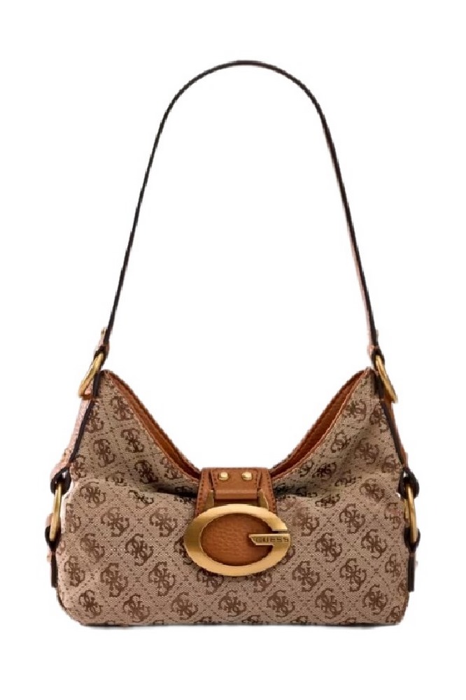 GUESS CAMDEN MINI SHOULDER BAG HWJJ9308720 ΤΣΑΝΤΑ ΓΥΝΑΙΚΕΙΑ COGNAC