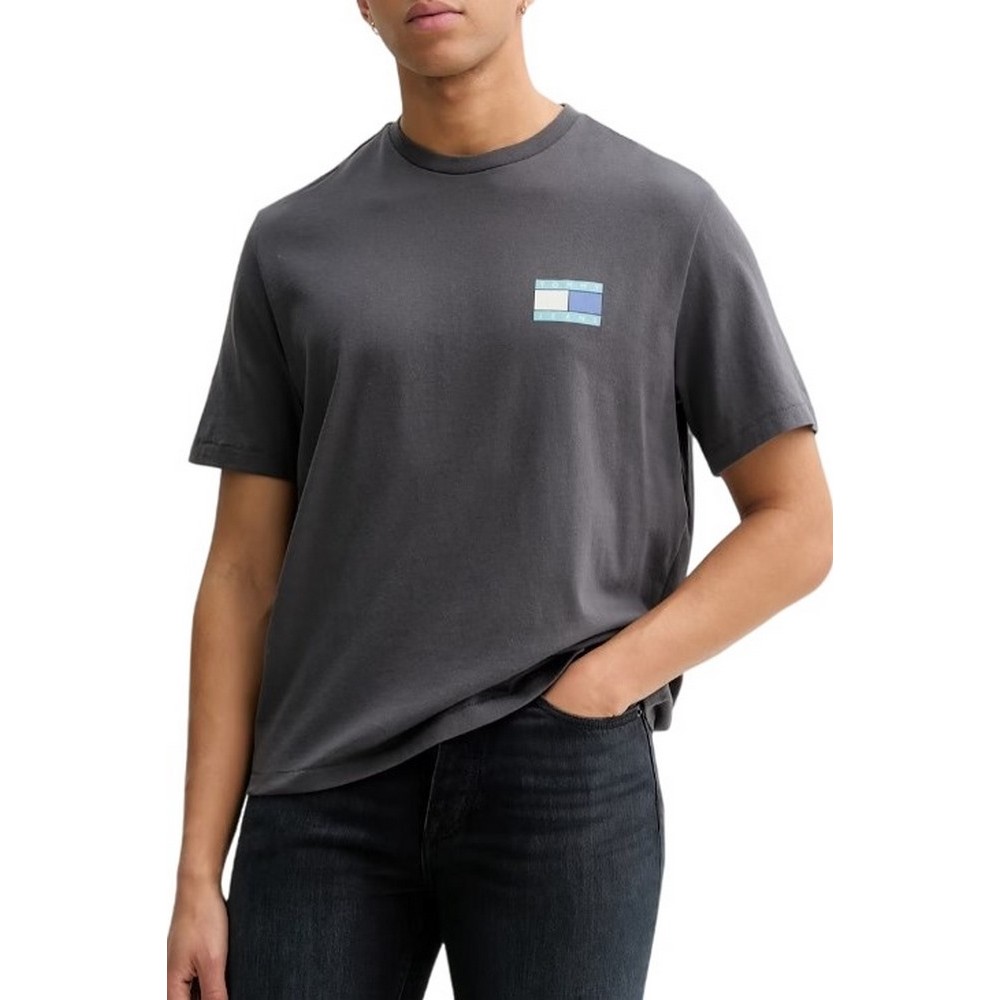 TOMMY JEANS 90S PEAKS BACKPRINT T-SHIRT ΑΝΔΡΙΚΟ WASHED BLACK