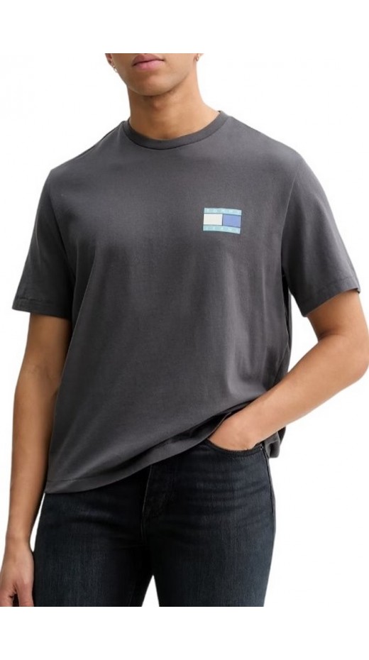 TOMMY JEANS 90S PEAKS BACKPRINT T-SHIRT ΑΝΔΡΙΚΟ WASHED BLACK