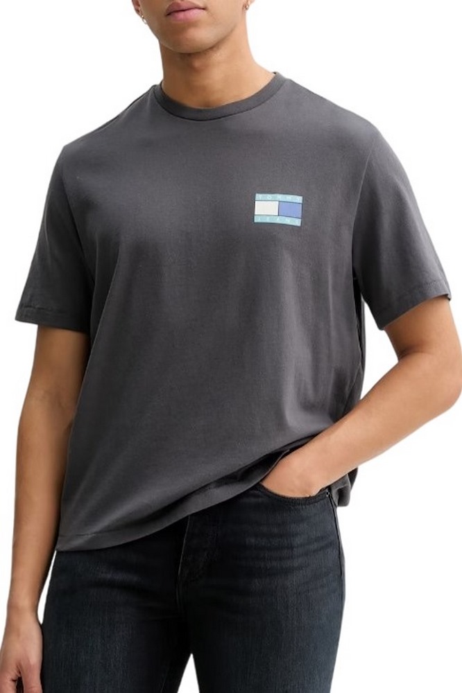 TOMMY JEANS 90S PEAKS BACKPRINT T-SHIRT ΑΝΔΡΙΚΟ WASHED BLACK