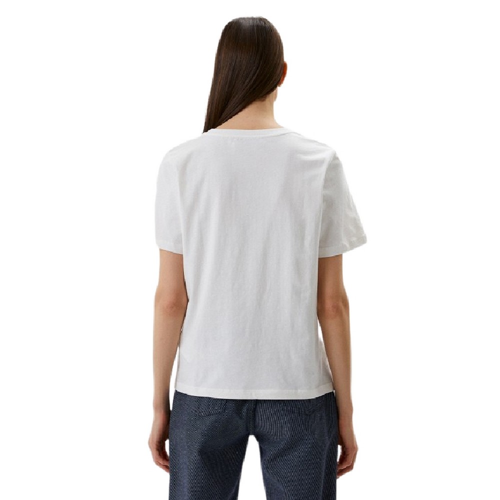 T-SHIRT RAINBOW LOGO ΓΥΝΑΙΚΕΙΟ TRUSSARDI WHITE T-SHIRT RAINBOW LOGO ΓΥΝΑΙΚΕΙΟ TRUSSARDI WHITE