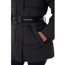 CALVIN KLEIN JEANS BELTED MIDWEIGHT PUFFER ΜΠΟΥΦΑΝ ΓΥΝΑΙΚΕΙΟ BLACK