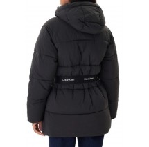 CALVIN KLEIN JEANS BELTED MIDWEIGHT PUFFER ΜΠΟΥΦΑΝ ΓΥΝΑΙΚΕΙΟ BLACK