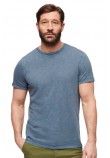 SUPERDRY STUD CREW NECK SLUB T-SHIRT ΜΠΛΟΥΖΑ ΑΝΔΡΙΚΗ BLUE