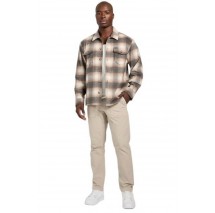 GUESS LS CHECK OVERSHIRT ΠΟΥΚΑΜΙΣΟ ΑΝΔΡΙΚΟ BROWN