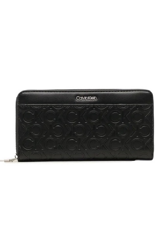 CALVIN KLEIN CK MUST LG Z/A WLT W/SLIP-EMB MN ΠΟΡΤΟΦΟΛΙ ΓΥΝΑΙΚΕΙΟ BLACK
