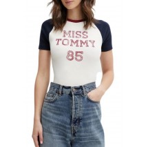 TOMMY JEANS SLIM SH MISS TOMMY TEE T-SHIRT ΜΠΛΟΥΖΑ ΓΥΝΑΙΚΕΙΑ OFF WHITE