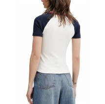 TOMMY JEANS SLIM SH MISS TOMMY TEE T-SHIRT ΜΠΛΟΥΖΑ ΓΥΝΑΙΚΕΙΑ OFF WHITE