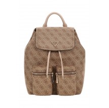 GUESS MANHATTAN II FLAP BACKPACK ΤΣΑΝΤΑ ΓΥΝΑΙΚΕΙΑ LATTE
