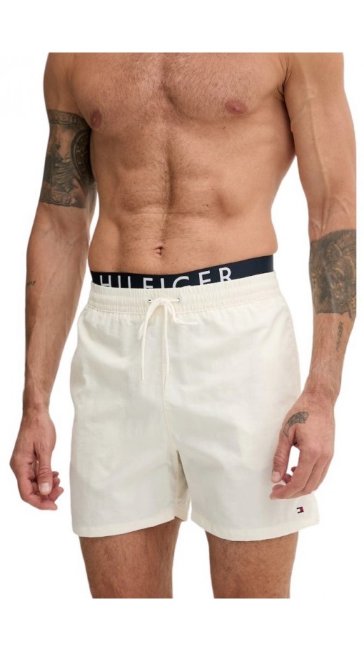 TOMMY HILFIGER MEDIUM DRAWSTRING DW ΜΑΓΙΟ ΑΝΔΡΙΚΟ IVORY