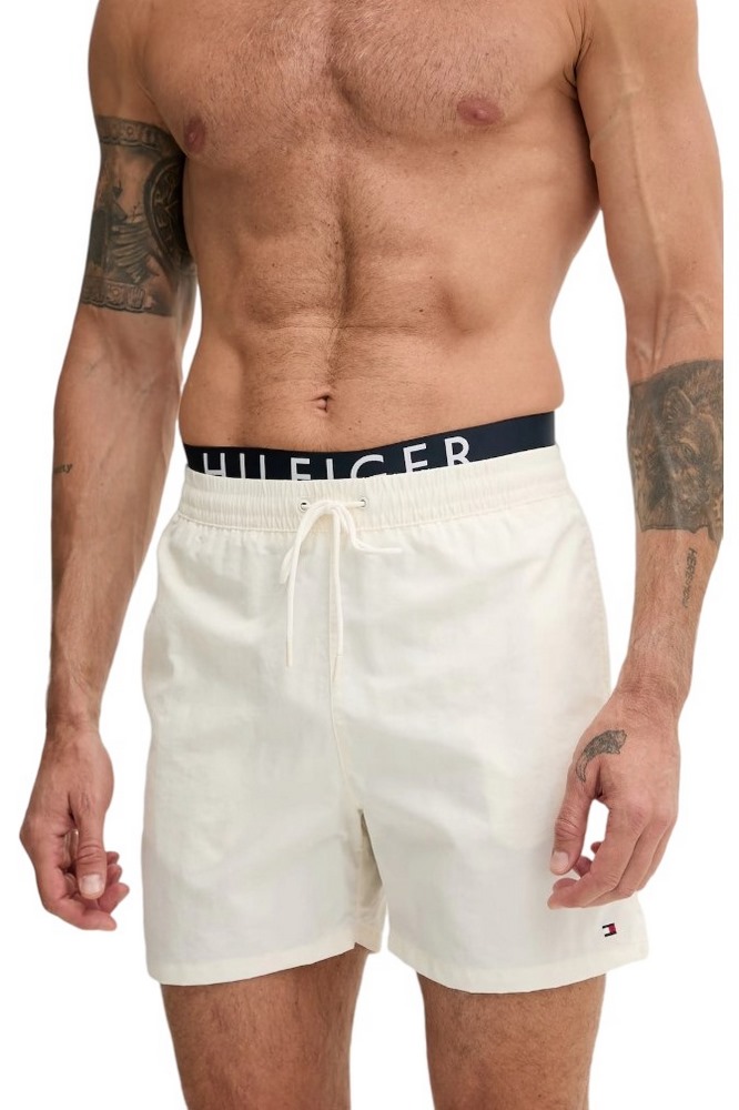 TOMMY HILFIGER MEDIUM DRAWSTRING DW ΜΑΓΙΟ ΑΝΔΡΙΚΟ IVORY