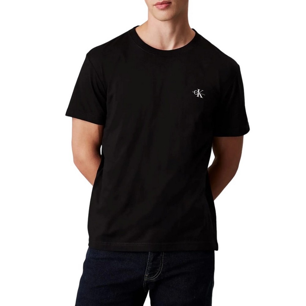 CALVIN KLEIN JEANS 2 PACK MONOGRAM T-SHIRT ΑΝΔΡΙΚΟ CK BLACK