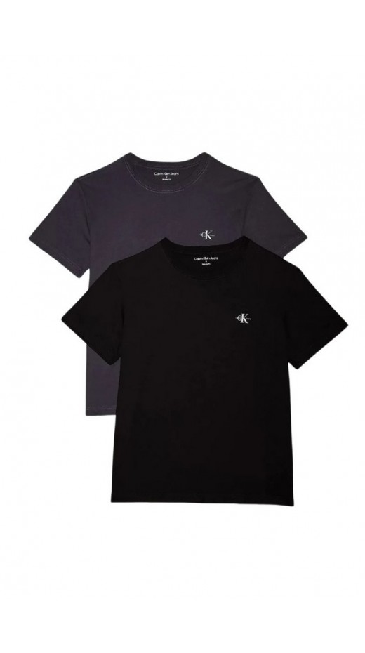 CALVIN KLEIN JEANS 2 PACK MONOGRAM T-SHIRT ΑΝΔΡΙΚΟ CK BLACK