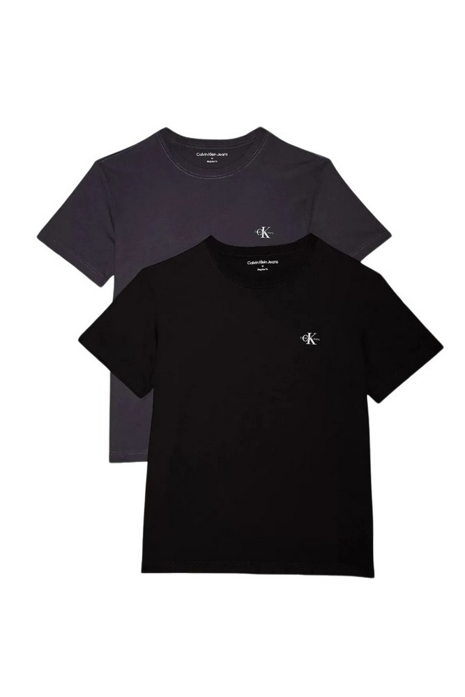 CALVIN KLEIN JEANS 2 PACK MONOGRAM T-SHIRT ΑΝΔΡΙΚΟ CK BLACK